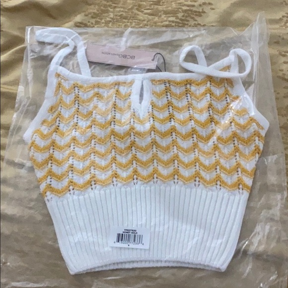 BCBG 2 piece chevron skirt and crop top set *NWT - Picture 2 of 7